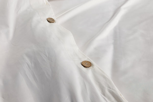 White Organic Cotton Duvet Cover Set (3 pcs)