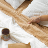 Walnut Linen Flat Sheet
