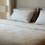 Jetstripes Linen Fitted Sheet