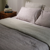 Cocoa Stripes Linen Sheet Set (4 pcs)