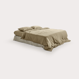 Cream Eucalyptus Bedding Set (4 pcs)