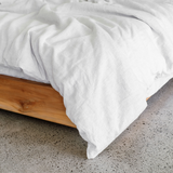 Pinstripe Linen Duvet Cover