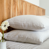 Pinstripe Linen Pillowcases Set (2 pcs)