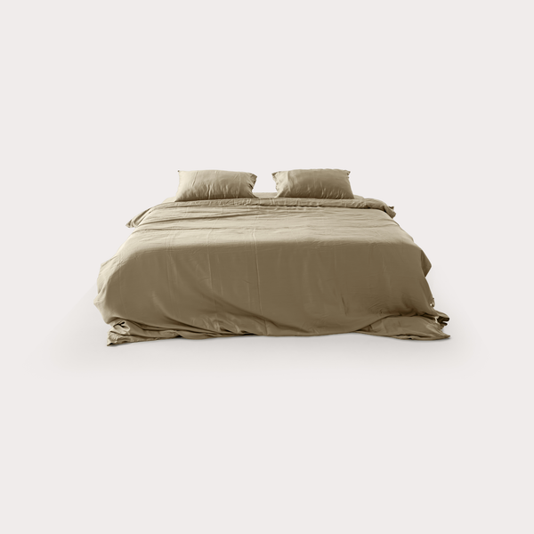 Cream Eucalyptus Bedding Set (4 pcs)