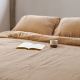 Walnut Linen Flat Sheet
