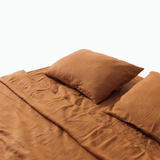 Cinnamon Linen Sheet Set (4 pcs)