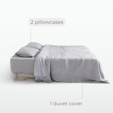 Fog Linen Duvet Cover Set (3 pcs)