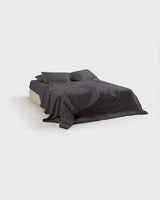 Charcoal Linen Duvet Cover Set (3 pcs)