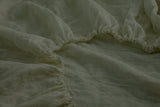 Cedar Green Linen Fitted Sheet Set (3 pcs)