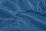 Indigo Linen Fitted Sheet Set (3 pcs)