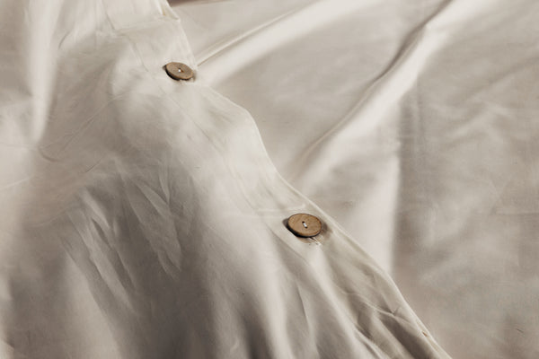 Ivory Organic Cotton Duvet Cover Set (3 pcs)