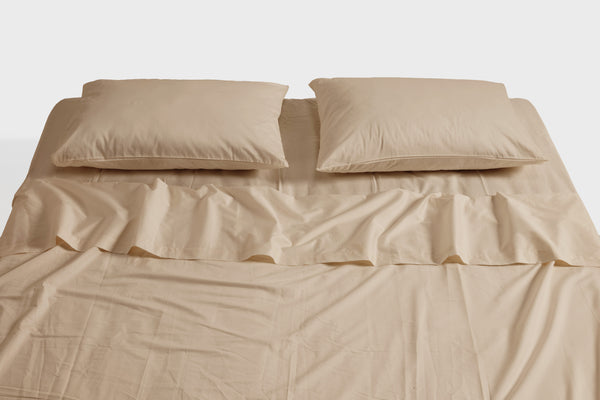 Latte Organic Cotton Sheet Set (4 pcs)