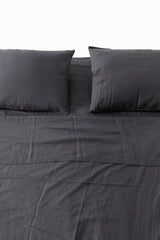 Charcoal Linen Bedding Set (4 pcs)