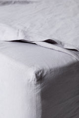 Fog Linen Fitted Sheet