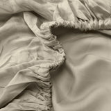 Cream Eucalyptus Fitted Sheet Set (3 pcs)