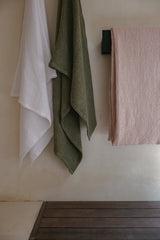 Fawn Linen Waffle Bath Towel Set (2 pcs)