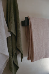 Fawn Linen Waffle Bath Towel Set (2 pcs)