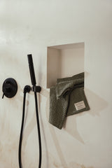 Waffle Linen Hand Towel Set of 2