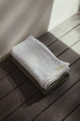 Waffle Linen Hand Towel Set of 2