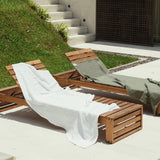 White Linen Waffle Bath Towel Set (2 pcs)