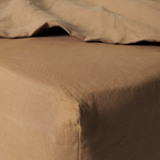 Walnut Linen Fitted Sheet Set