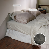 Ivory Organic Cotton Duvet Cover Set (3 pcs)