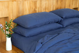 Indigo Linen Flat Sheet