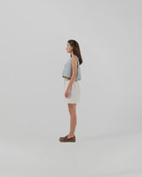 linen vest with ties