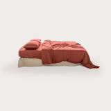 Peach Eucalyptus Fitted Sheet Set (3 pcs)
