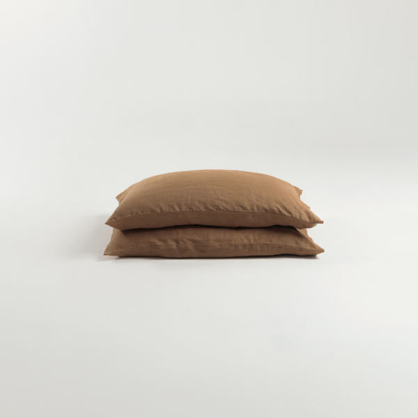 Walnut Linen Pillowcases Set
