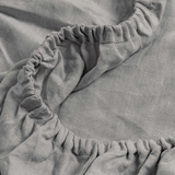 Fog Linen Fitted Sheet