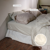 White Organic Cotton Duvet Cover Set (3 pcs)