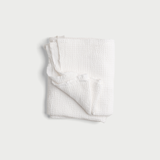 White Linen Waffle Bath Towel Set (2 pcs)