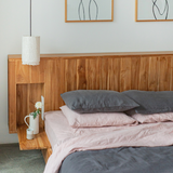 Charcoal Linen Pillowcases Set (2 pcs)