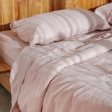 Fawn Linen Fitted Sheet