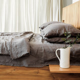 Charcoal Linen Sheet Set (4 pcs)