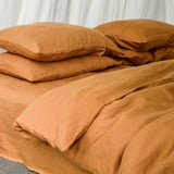 Cinnamon Linen Sheet Set (4 pcs)