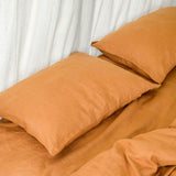 Cinnamon Linen Pillowcases Set (2 pcs)