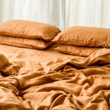 Cinnamon Linen Sheet Set (4 pcs)