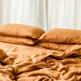 Cinnamon Linen Pillowcases Set (2 pcs)