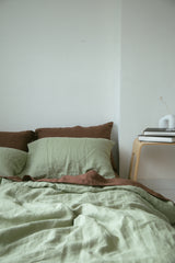 Sage Linen Pillowcases Set (2 pcs)