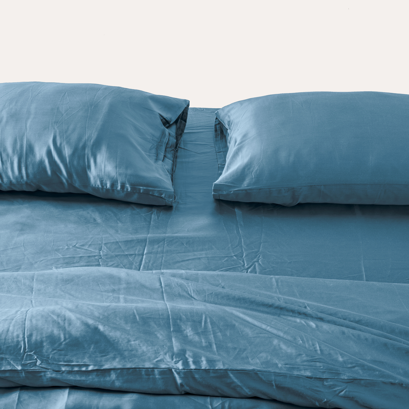 Midnight Eucalyptus Duvet Cover