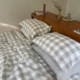 Gingham Linen Sheet Set (4 pcs)