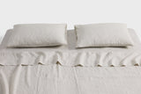 Pencilstripe Linen Flat Sheet