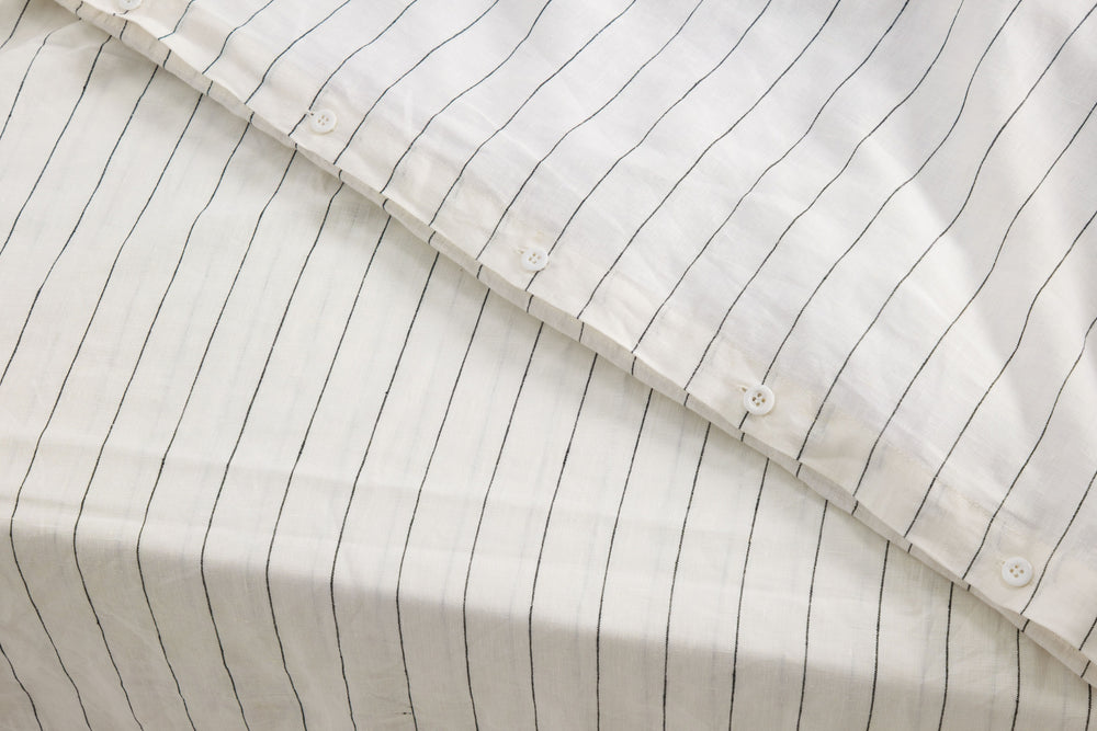 Jetstripes Linen Duvet Cover Set (3 pcs)