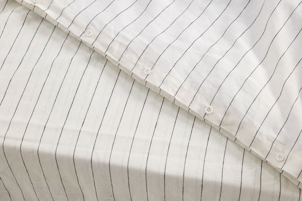 Jetstripes Linen Duvet Cover Set (3 pcs)