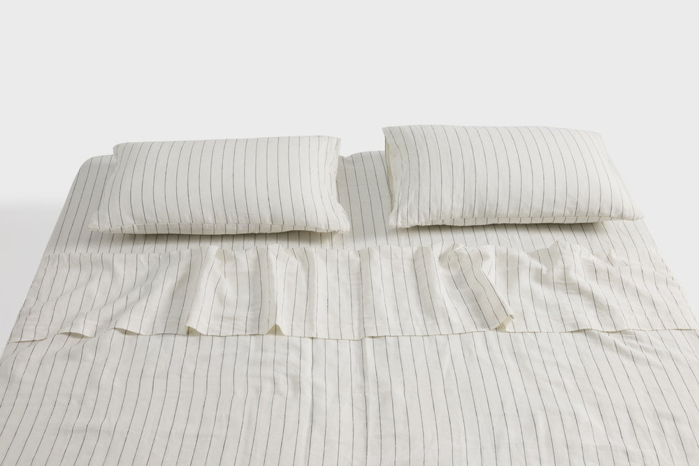 Jetstripes Linen Flat Sheet