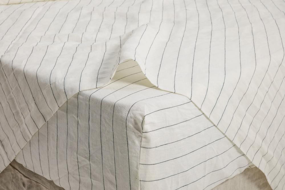 Jetstripes Linen Flat Sheet