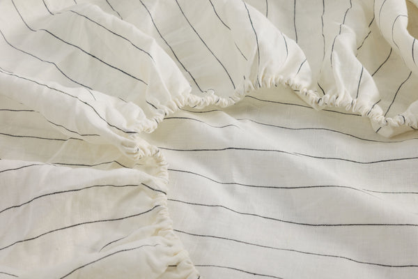 Jetstripes Linen Fitted Sheet Set (3 pcs)