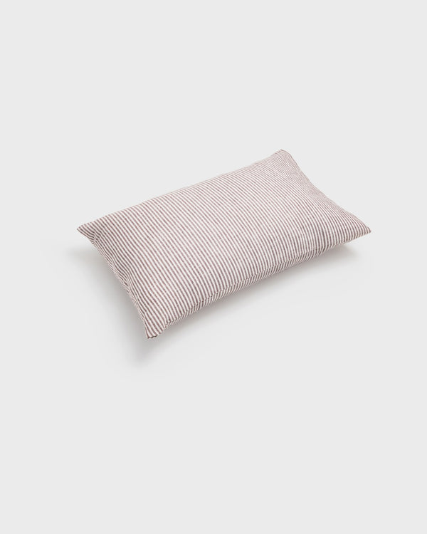 Cocoa Stripes Linen Pillowcases Set (2 pcs)
